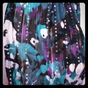 Charming Charlie’s Colorful Sequin Scarf